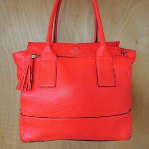 KATE SPADE ORANGE SOUTHPORT LINDA Leather HANDBAG